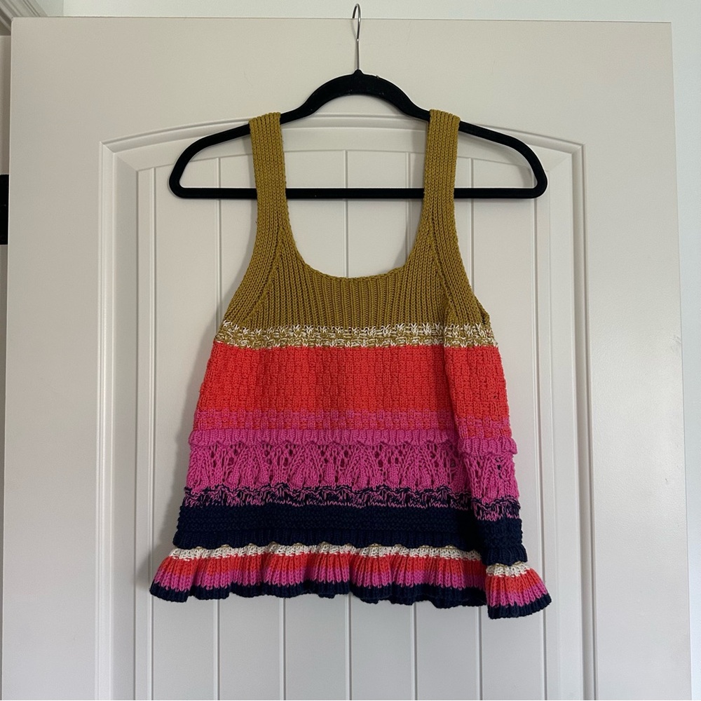 Entro Multicolor Knit Tank Top
